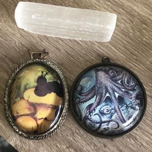 Michael’s animal pendant bundle (squid + caterpillar w/ mushroom)
